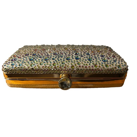 *Sold Out*Women Handbag Clutch Purse Wedding Party Rhinestone Glitter Crystal - Picture 3 of 5